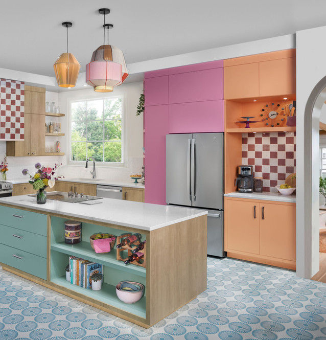 Thumbnail: GE® ENERGY STAR® 21.9 Cu. Ft. Fingerprint Resistant Counter-Depth French-Door Re