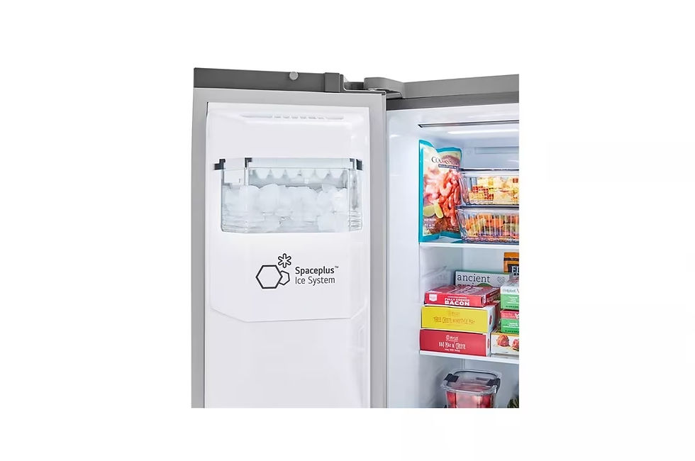 Thumbnail: 27 cu. ft. Side-by-Side Refrigerator with Smooth Touch Ice Dispenser