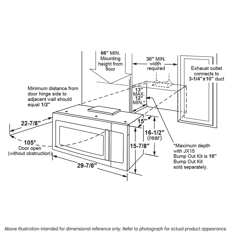 Thumbnail: GE® 1.7 Cu. Ft. Over-the-Range Sensor Microwave Oven