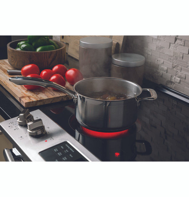 Thumbnail: GE® 30" Slide-In Electric Convection Range with No Preheat Air Fry