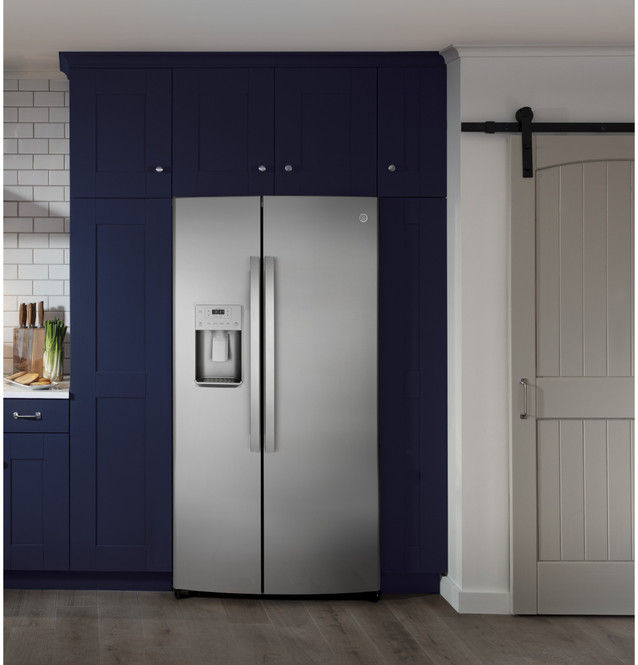 Thumbnail: GE 25.1 Cu. Ft. Fingerprint Resistant Side-By-Side Refrigerator