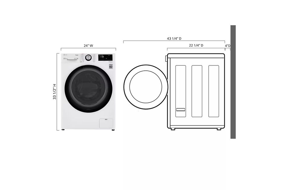 Thumbnail: 2.4 cu.ft. Smart wi-fi Enabled Compact Front Load All-In-One Washer/Dryer Combo