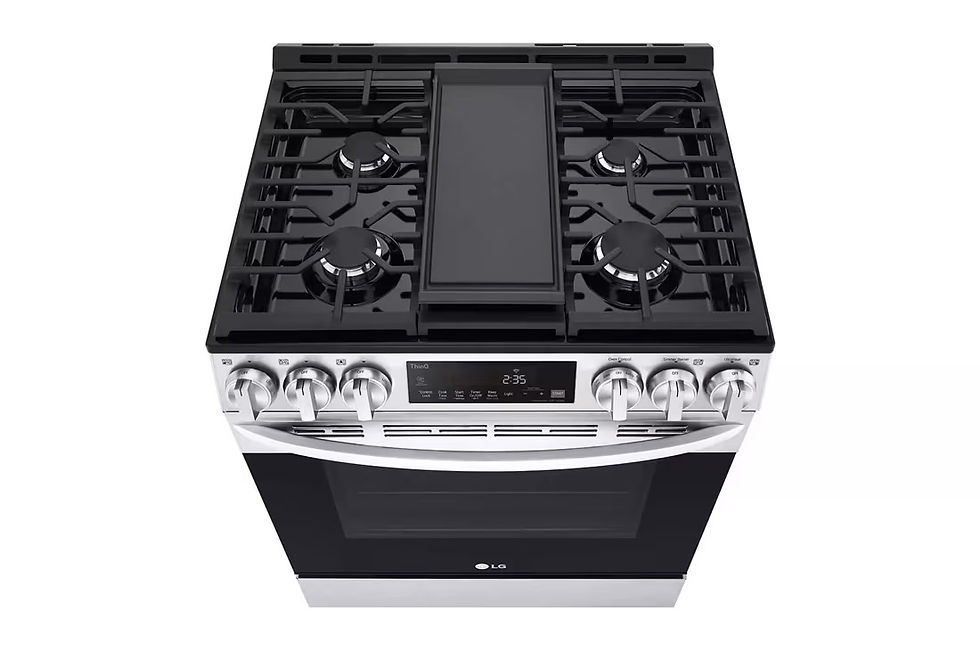 Thumbnail: LG 5.8 cu ft. Smart Wi-Fi Enabled Fan Convection Gas Slide-in Range with Air Fry