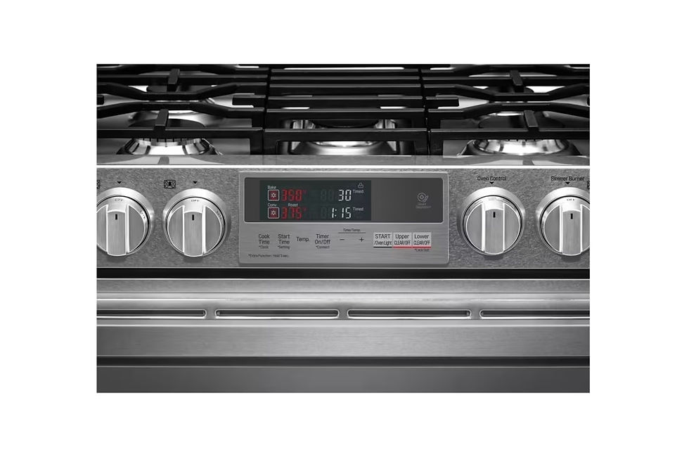 Miniatura: LG SIGNATURE 7.3 cu.ft. Smart wi-fi Enabled Dual Fuel Double Oven Range