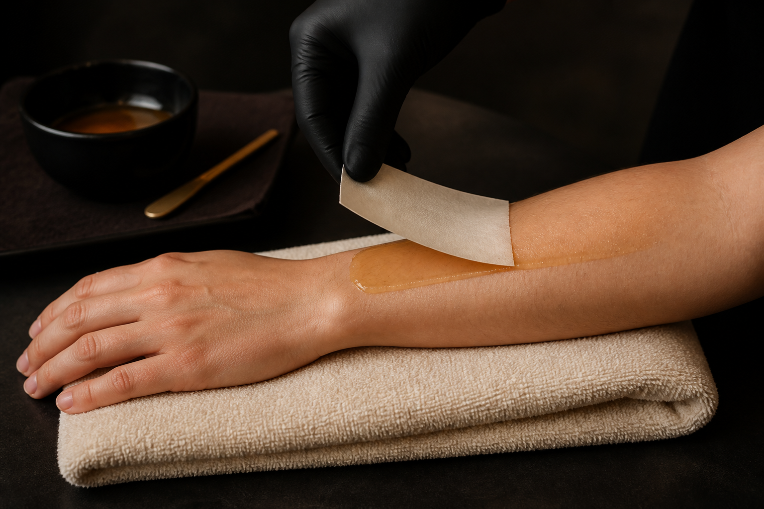 Premium 2026 Half Arm Wax service at L.A.K Nail Salon in SoHo, New York City