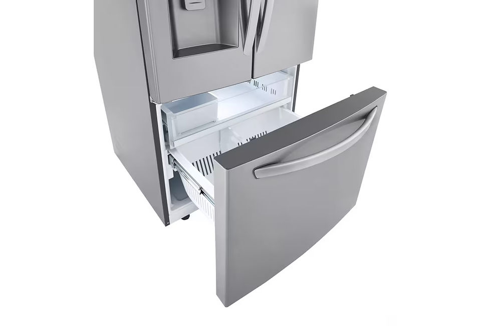Thumbnail: Door French Door, Standard Depth Refrigerator with Dual Ice Makers