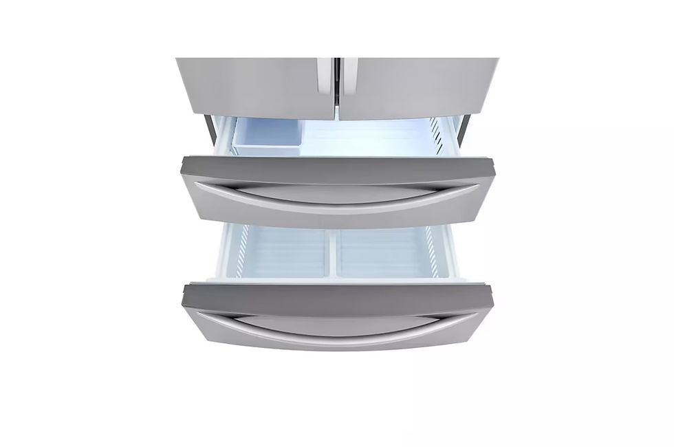 Thumbnail: 27 cu. ft. Capacity French Door Refrigerator Double Freezer