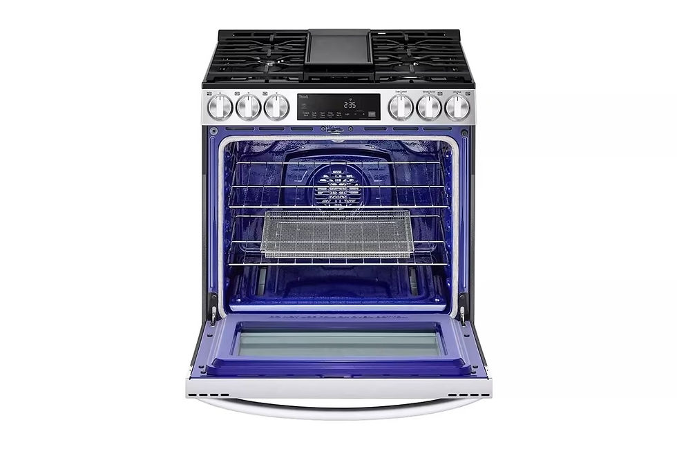 Thumbnail: LG 5.8 cu ft. Smart Wi-Fi Enabled Fan Convection Gas Slide-in Range with Air Fry