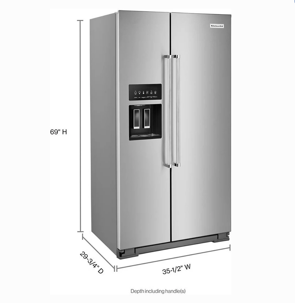 Thumbnail: KitchenAid® 36" Side-by-Side Refrigerator w/ PrintShield™ Finish