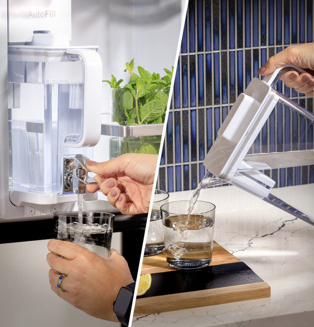 Miniatura: GE ENERGY STAR 22.1 Cu. Ft. Counter-Depth Fingerprint Resistant French-Door Refr