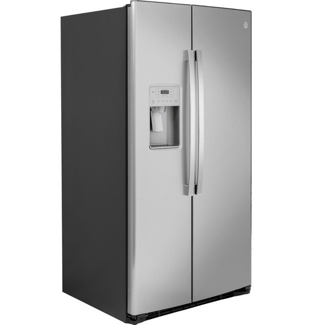 Thumbnail: GE 25.1 Cu. Ft. Fingerprint Resistant Side-By-Side Refrigerator