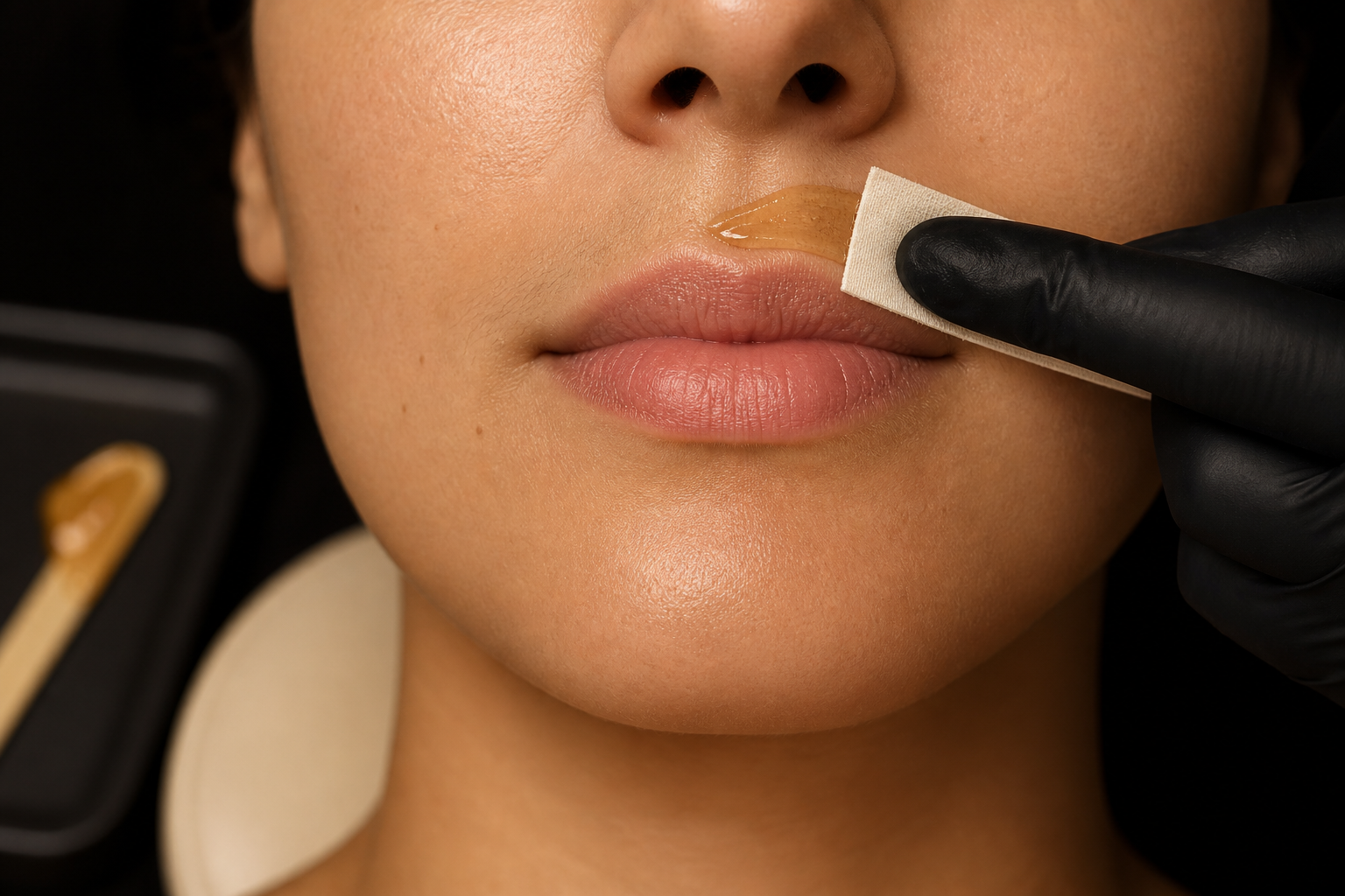 Premium 2026 Lip Wax service at L.A.K Nail Salon in SoHo, New York City