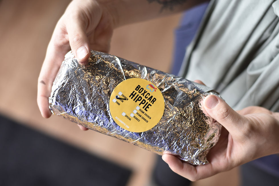 Boxcar Hippie california burrito 1190 16th St SW, Rochester, MN, USA