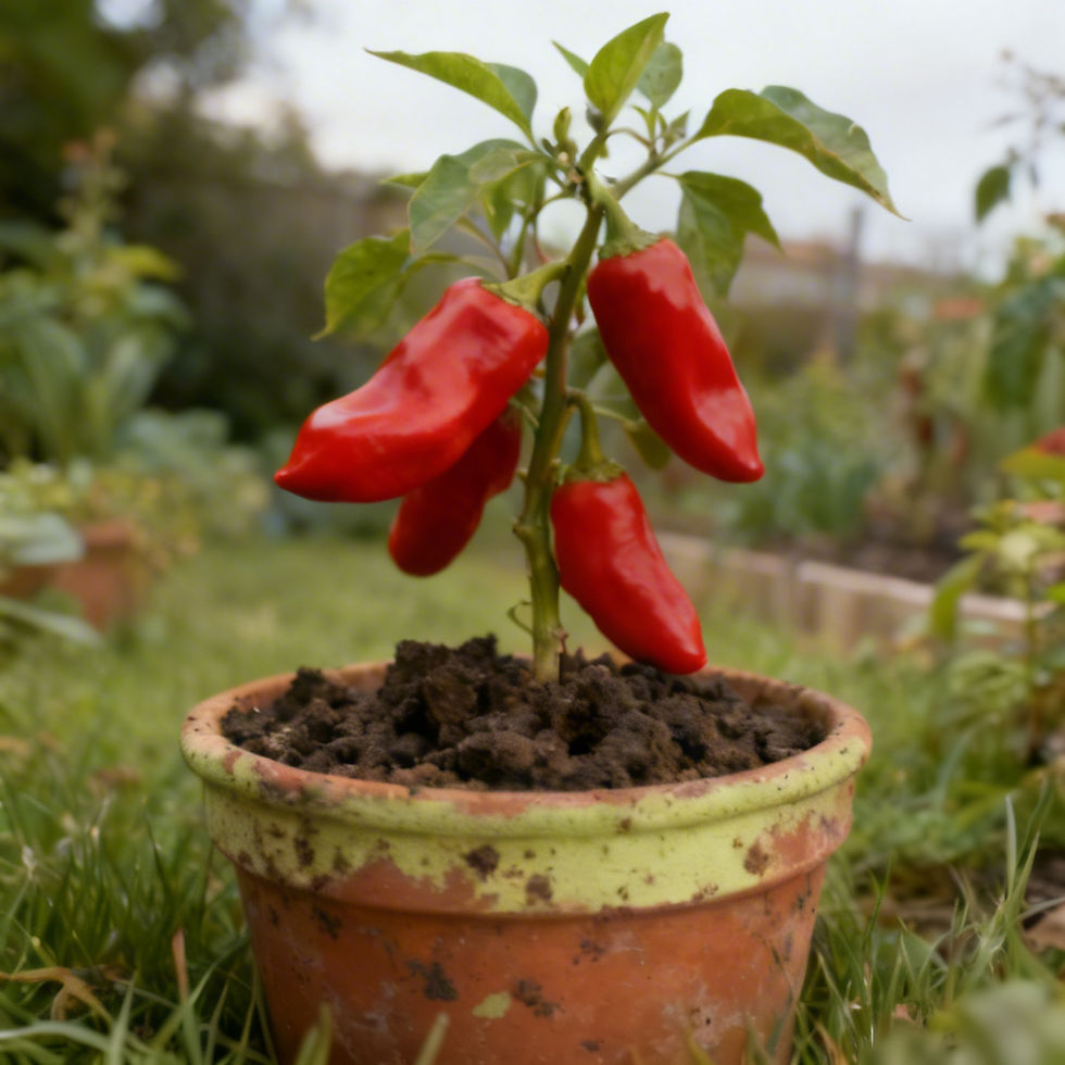 Rote Chili Jalapeño – leuchtend rote Chilischoten an der Pflanze