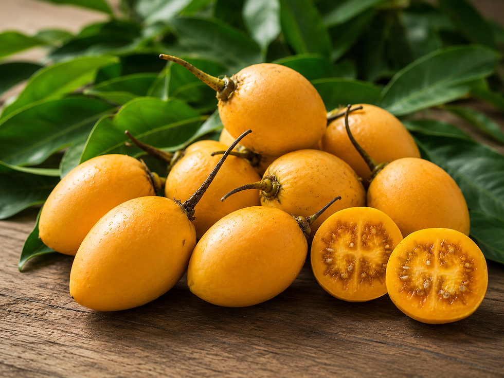 Hochwertige Tomatensamen der Sorte Gelbe Cyphomandra für aromatische gelbe Früchte und eine ertragreiche Ernte.