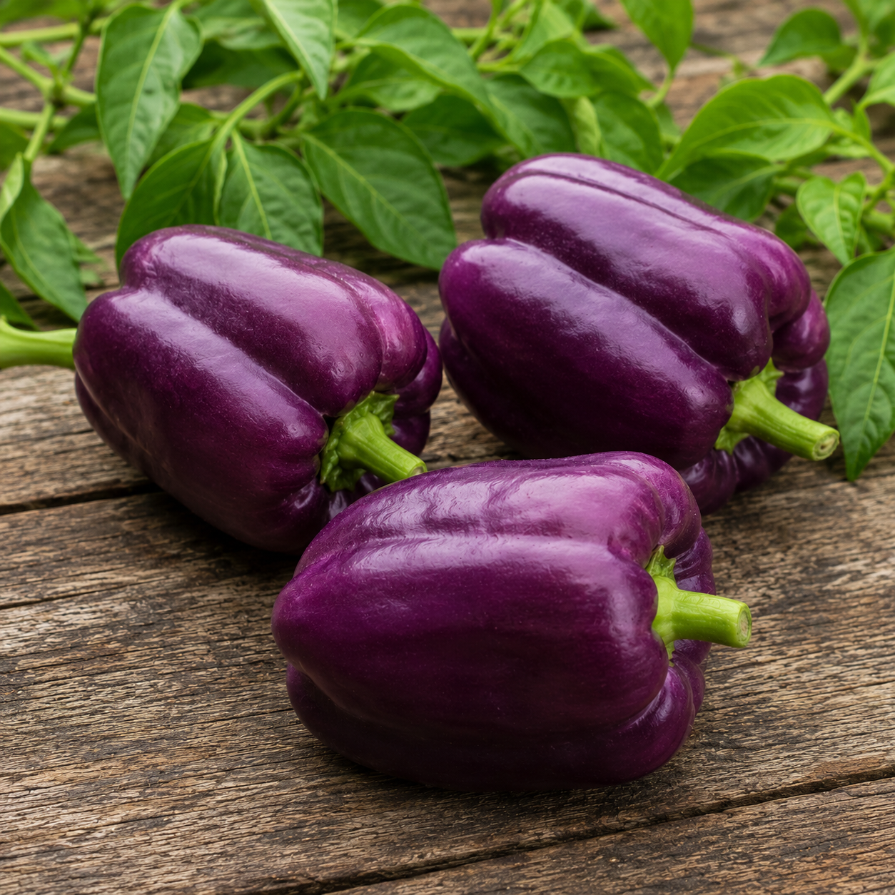 Hochwertige Samen der Paprika Oda für violette, süß-aromatische Früchte mit saftigem Fruchtfleisch – ideal für Garten, Gewäch