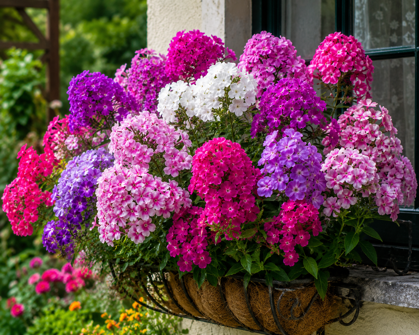 Hochwertige Samen des Phlox Sweet Summer Mix für eine farbenfrohe Blütenvielfalt mit langer Blütezeit – ideal für Beete, Raba