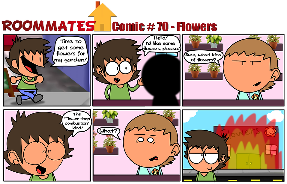 Roommates Comic # 70 - Flowers.png