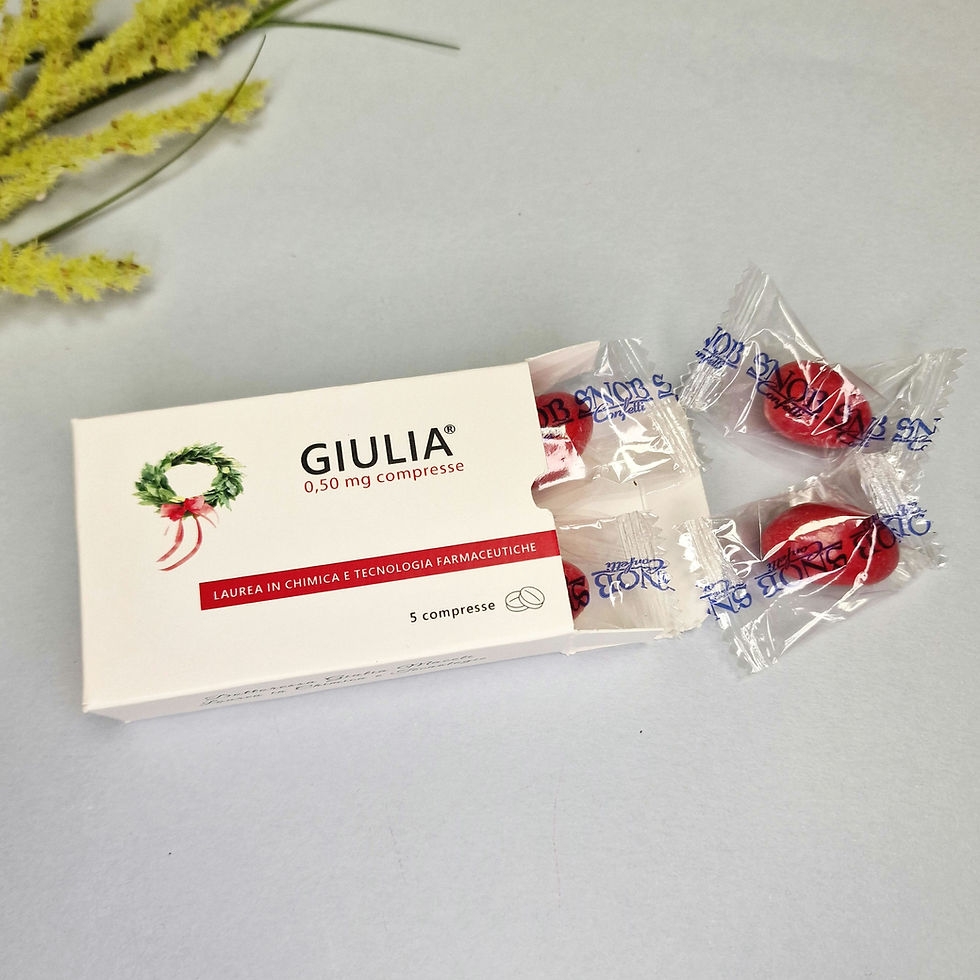 Miniatura: Bomboniera per laurea scatolina personalizzata,  porta confetti