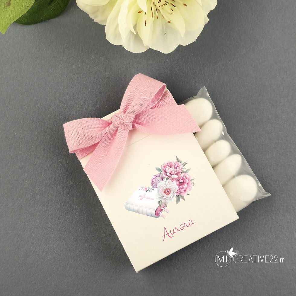 Miniatura: Porta confetti personalizzato, bomboniera comunione - Kit fai da