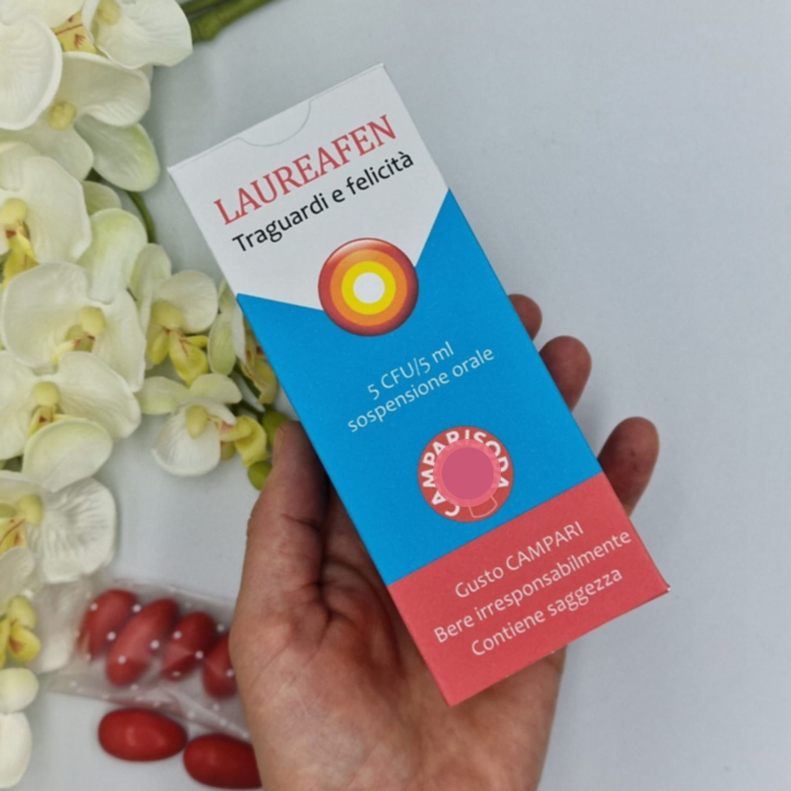 Scatolina personalizzata sciroppo- Bomboniera laurea