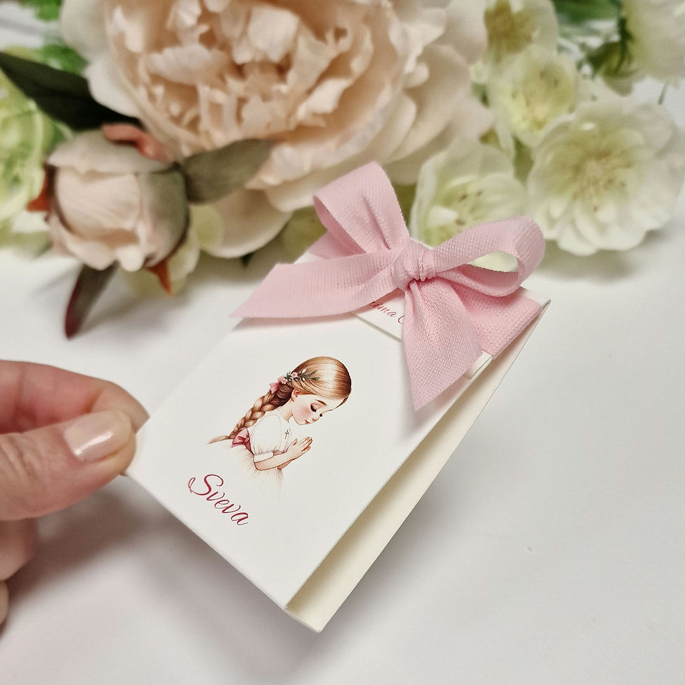 Miniatura: Portaconfetti personalizzato comunione, cresima, scatolina/astuccio per