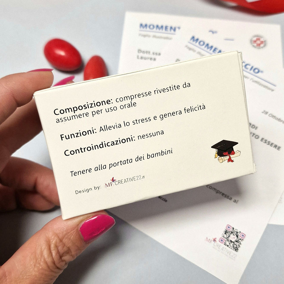 Miniatura: Scatolina bomboniera laurea personalizzata