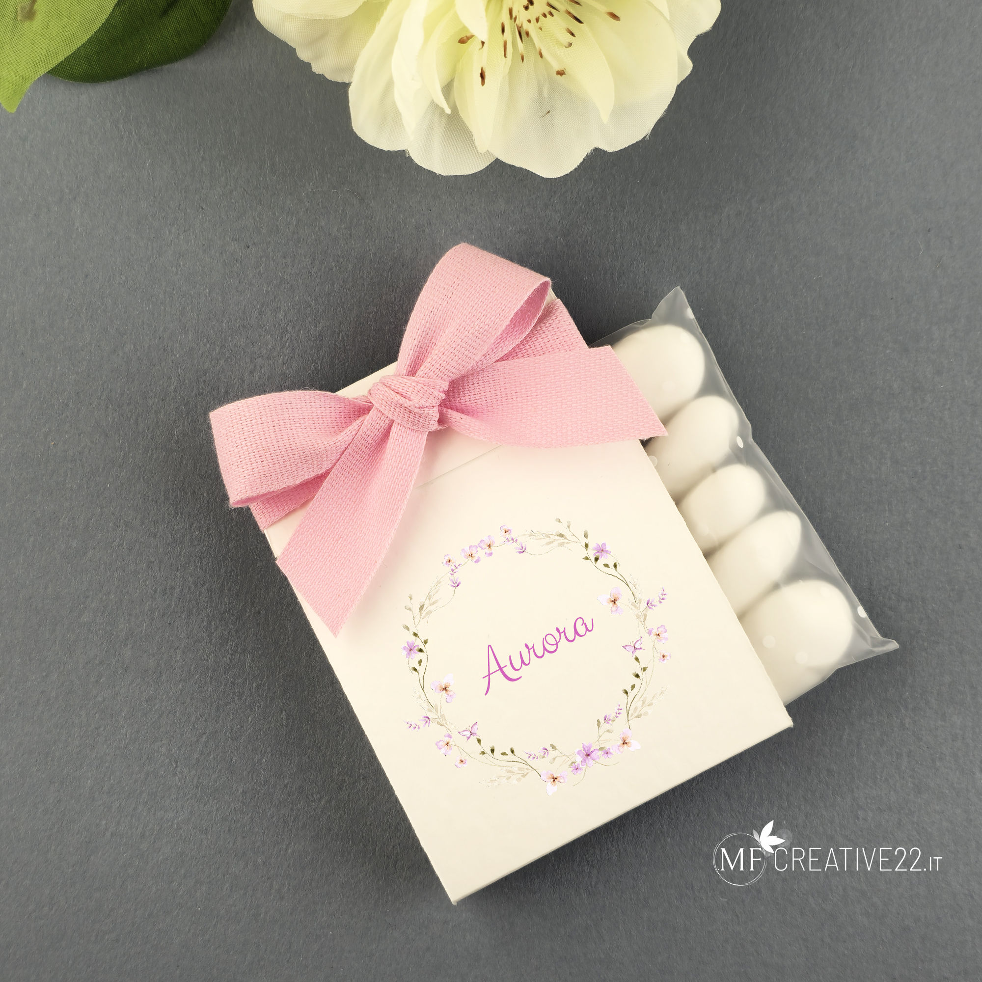 Porta confetti personalizzato, bomboniera comunione - Kit fai da