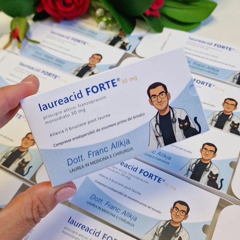 Bomboniera Laurea Personalizzata – Scatolina Stile Farmaco