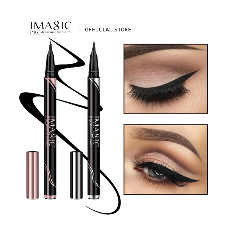 IMAGIC Waterproof Eyeliner Shine Eyeliner Matte Make Your Beauty Black Long Last