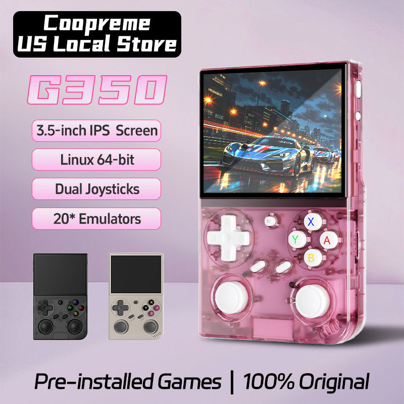 G350 Handheld Game Console 3.5'' IPS Screen Linux System Dual Joystick Vibration