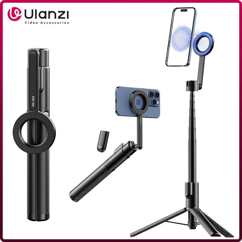 Ulanzi MG-003 Pro Magnetic Phone Selfie Stick Tripod 1.36m Extendable Selfie Tri