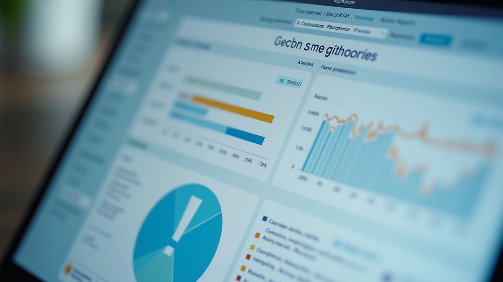 Close-up view of a compliance dashboard showing vendor risk scores