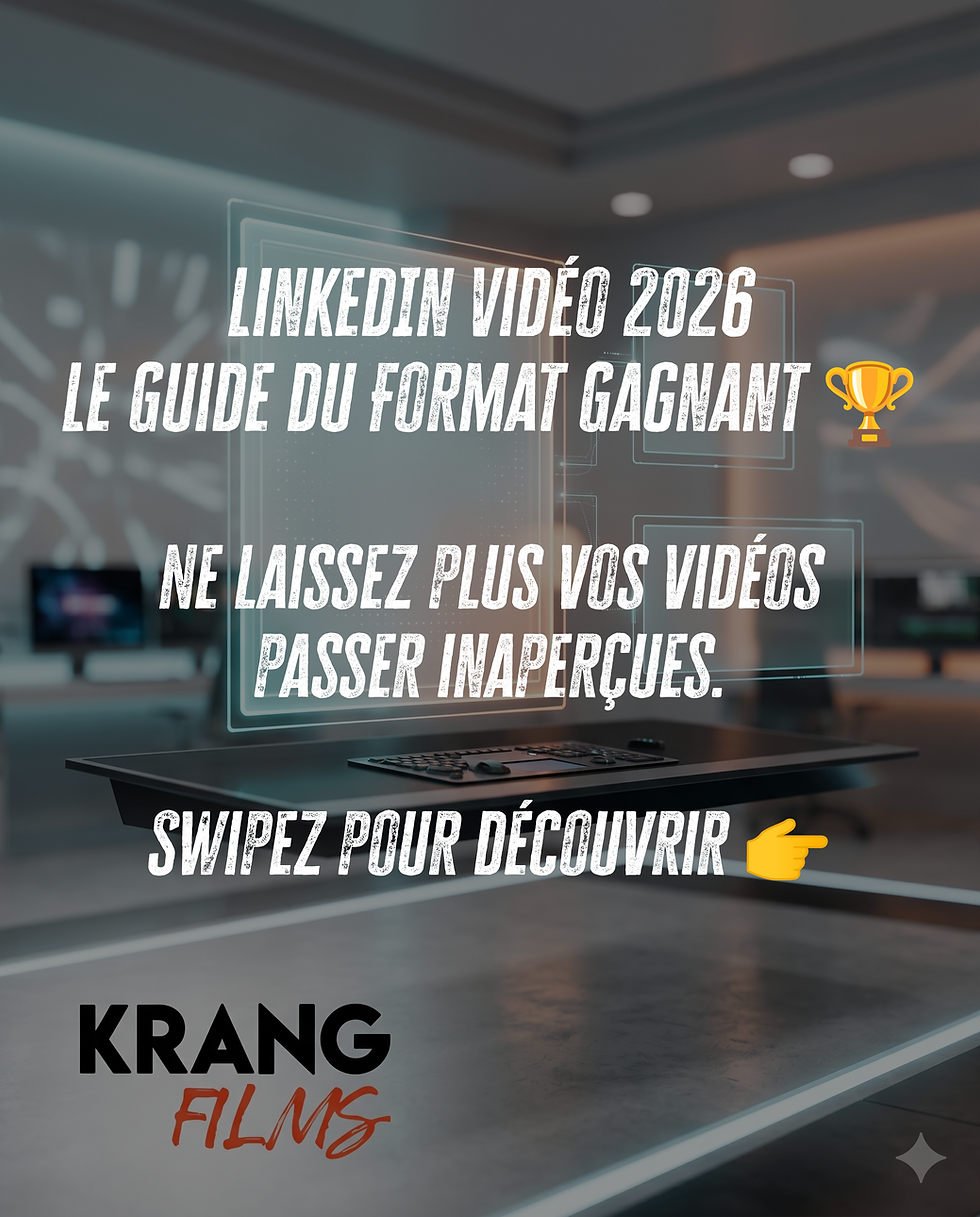 Dans ce guide exhaustif, Krang Films vous dévoile toutes les règles d'or pour optimiser les dimensions et les résolutions de vos vidéos LinkedIn en 2026, afin de maximiser votre visibilité, votre engagement et, in fine, votre retour sur investissement (ROI).