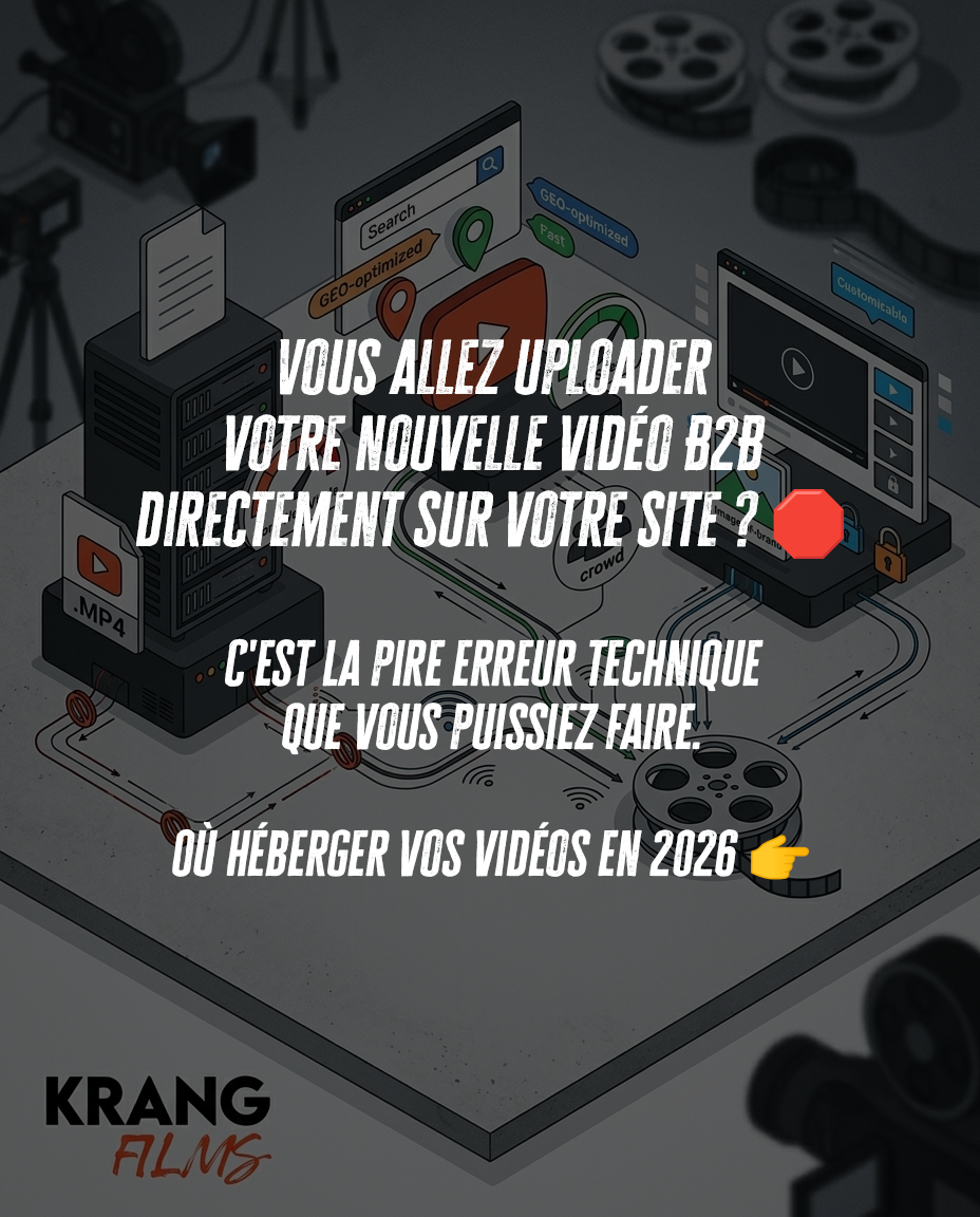 Héberger sa vidéo d'entreprise : YouTube, Vimeo ou hébergement direct sur serveur ?