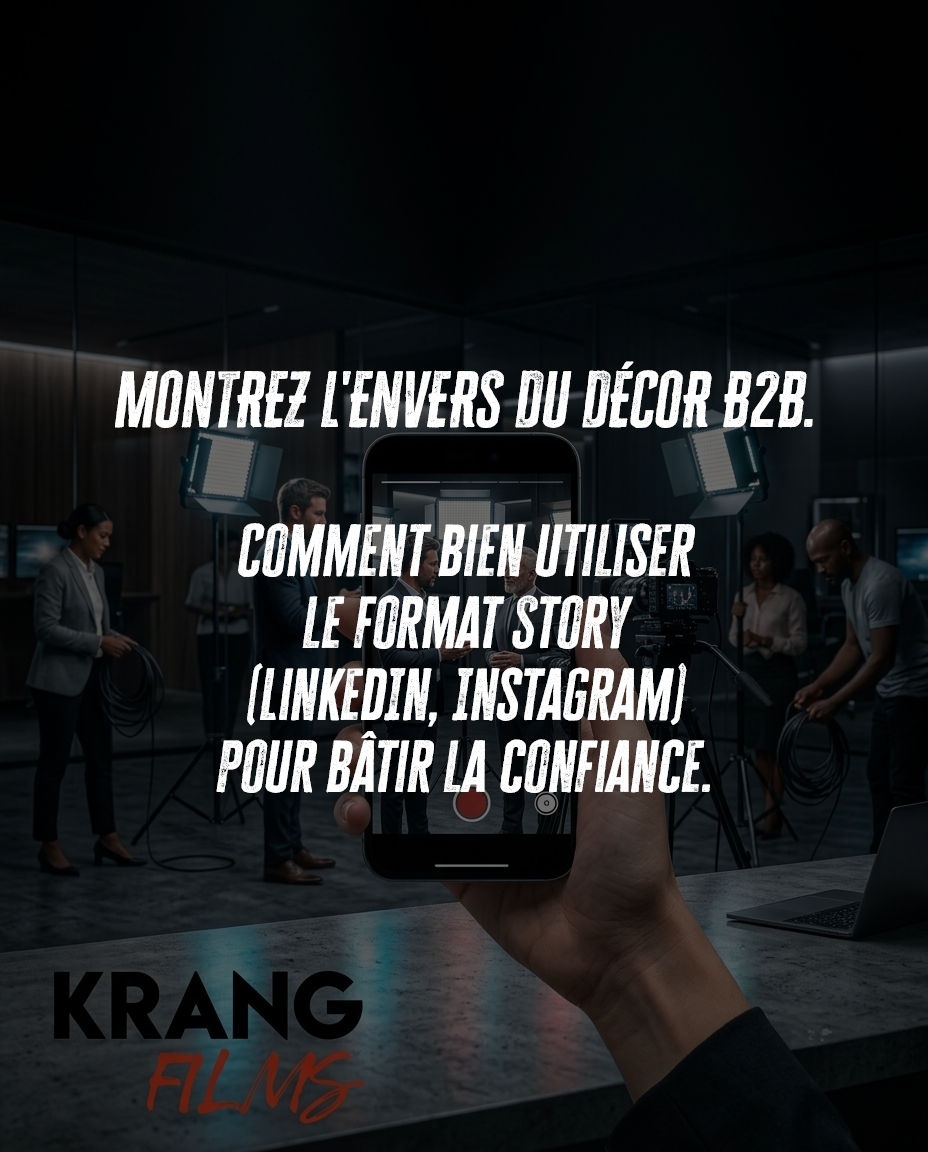 Comment bien utiliser le format Story (Instagram, LinkedIn) pour montrer l'envers du décor B2B