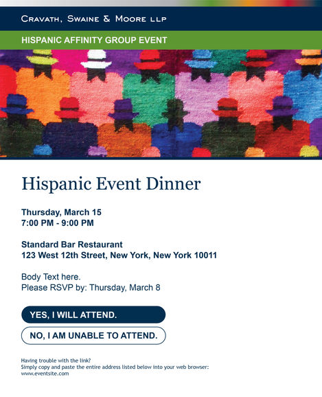 Diversity Affinity Group Email Invitation Template - Hispanic
