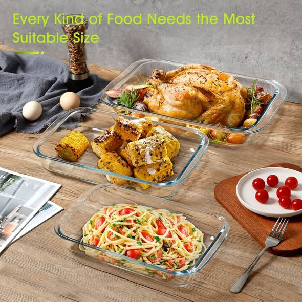 Miniature : Set de 3 Plat à four  1 L, 1.6 L, 2.2 L