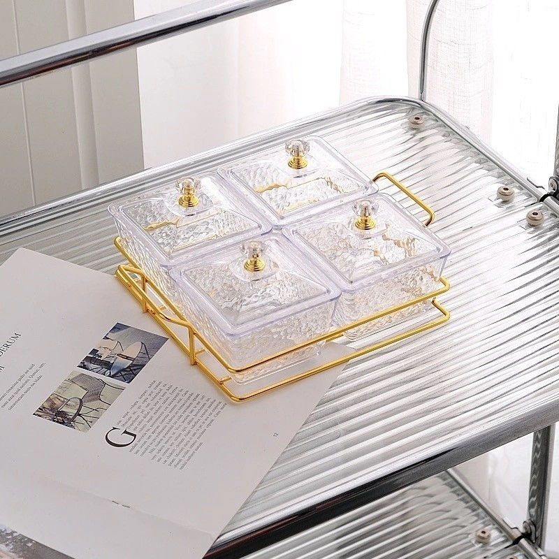 Miniature : support+ 4 bol en verre 