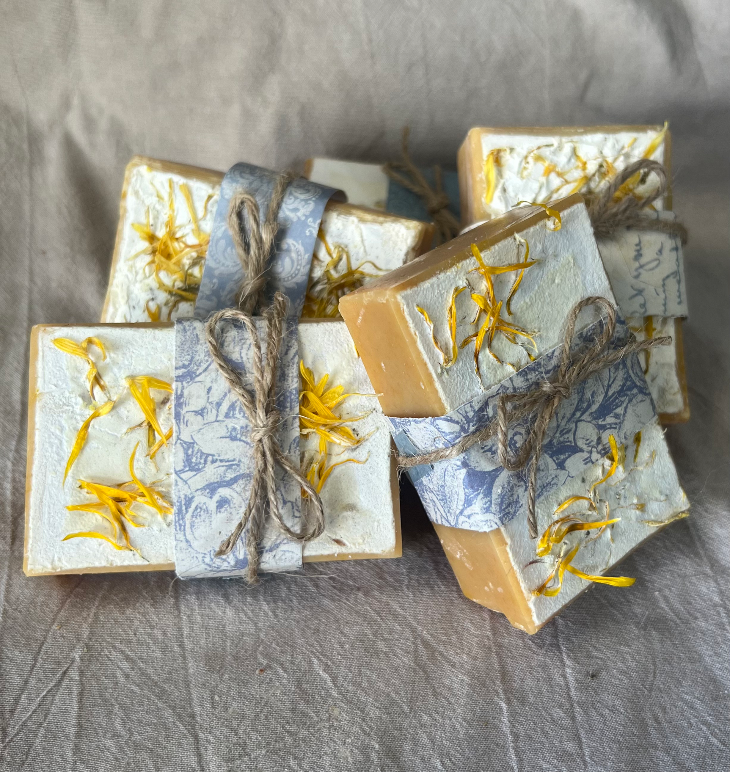 Calendula Flower Goat Milk and Tallow Soap 