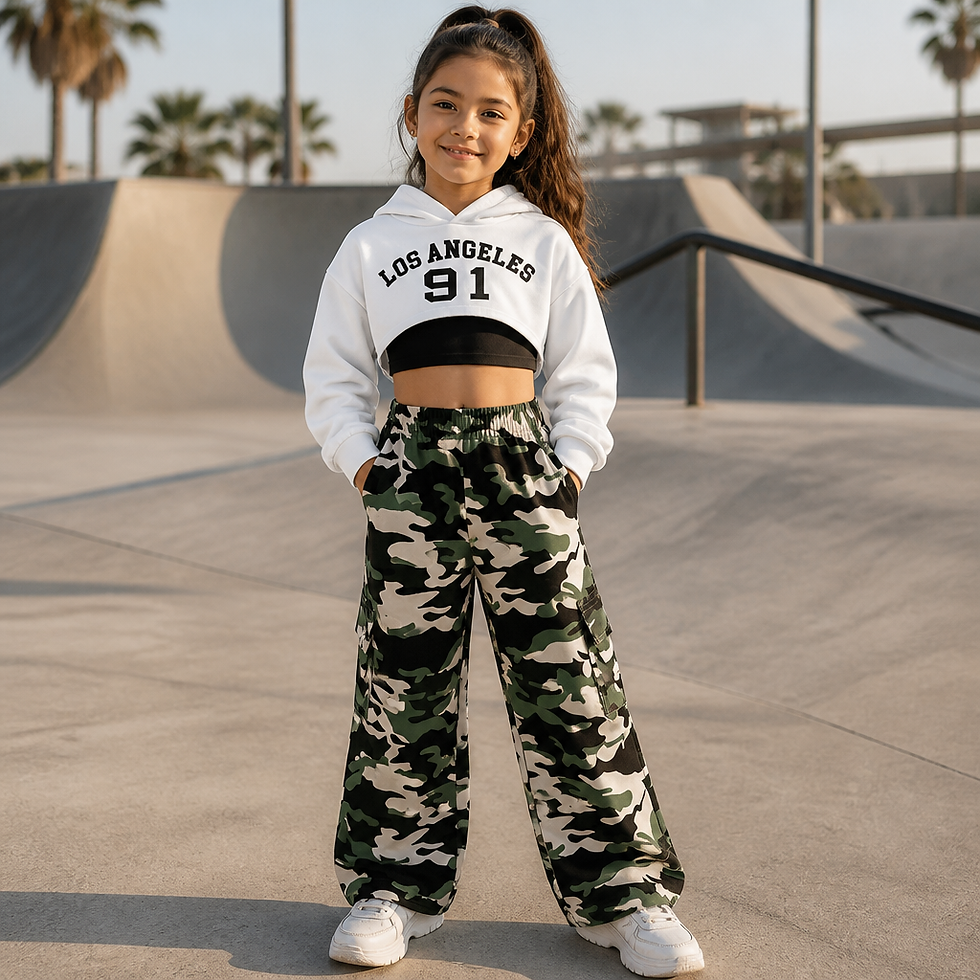 Thumbnail: 3pc Hoodie & Cargo Pants Set