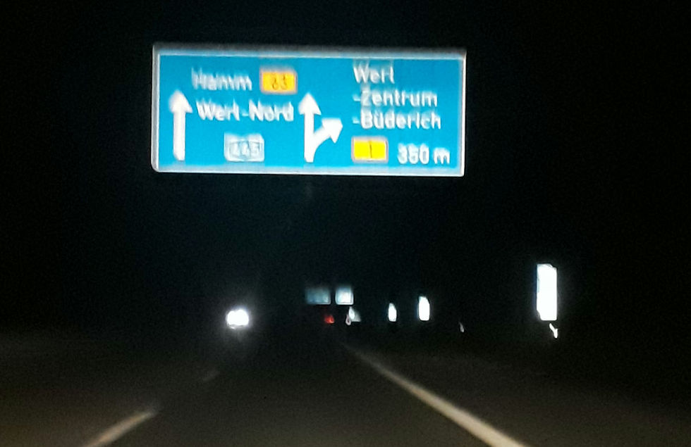 Schönstes Schild auf der Autobahn