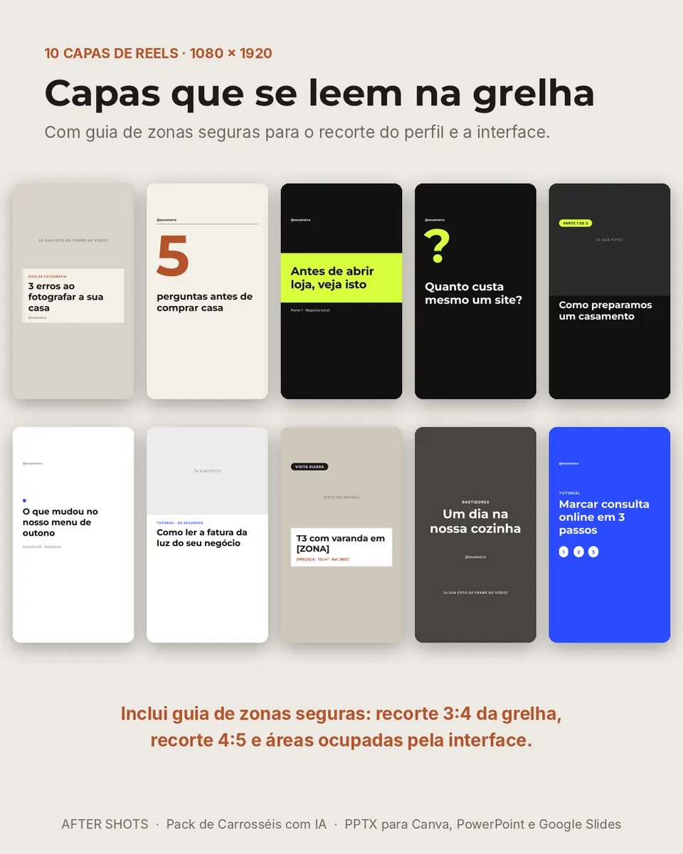 Pré-visualização 4 de Pack de Carrosséis com IA