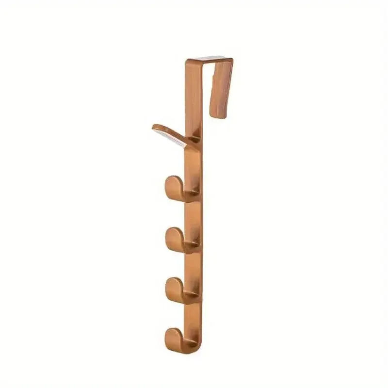 Miniatura: 1pc cabide de porta do quarto roupas pendurado rack sobre a porta plástico ganc