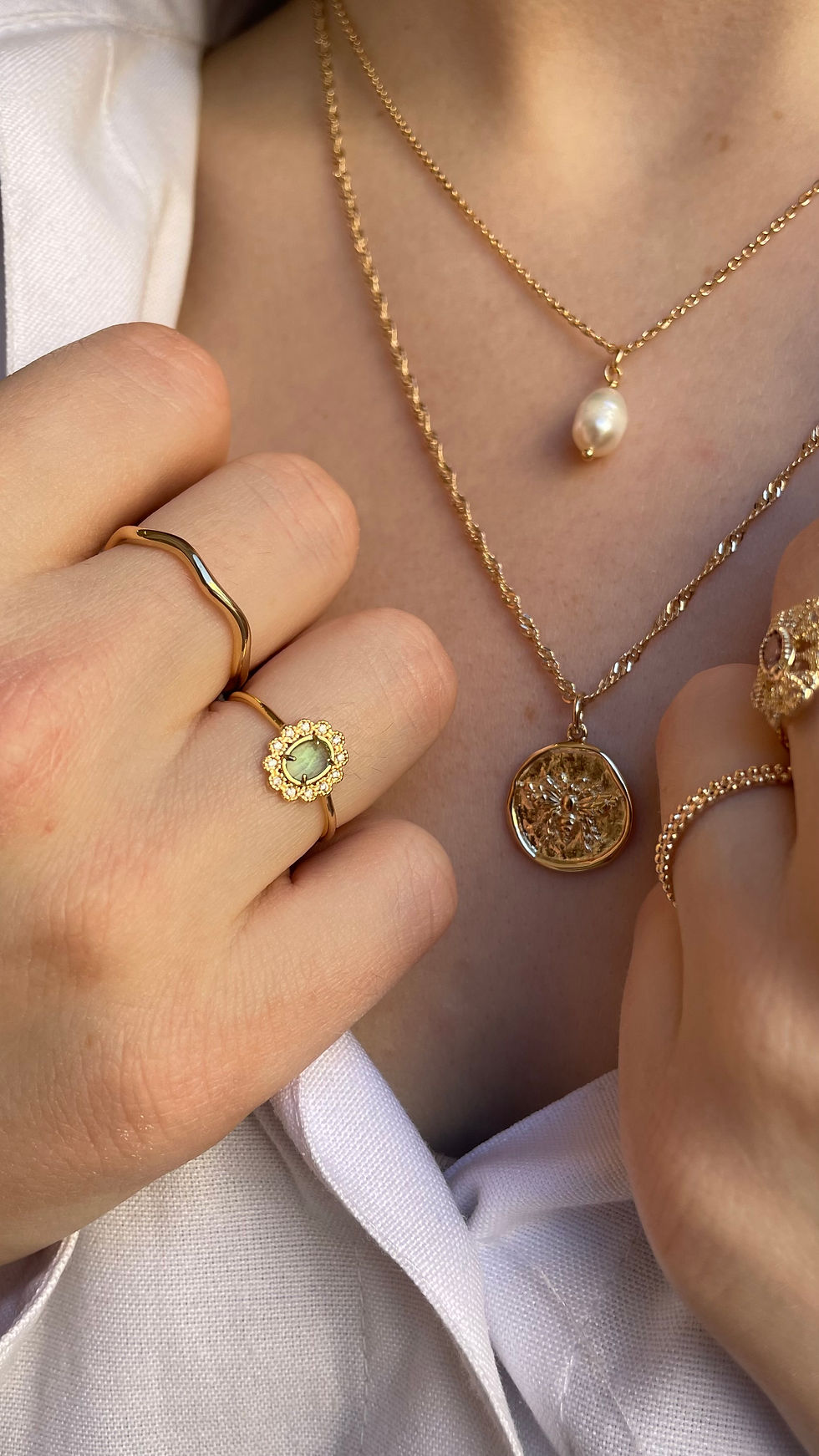 Miniature : Bague Dalia VERT