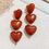 Miniature : Boucles d'oreilles 3 Coeurs
