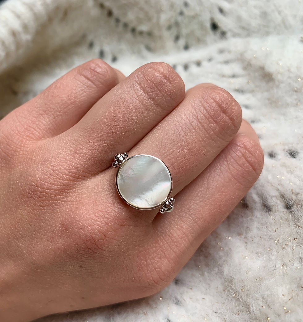 Miniature : Bague réversible Nacre