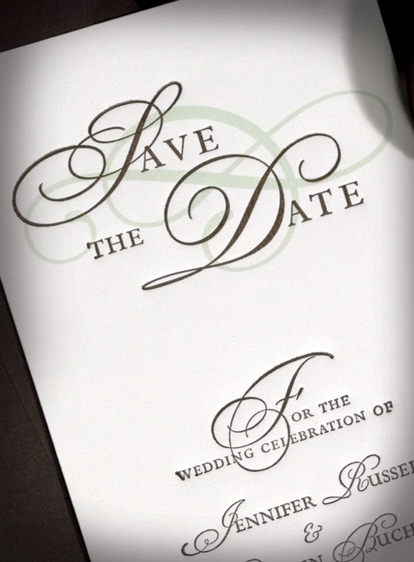 Plantation Letterpress Wedding