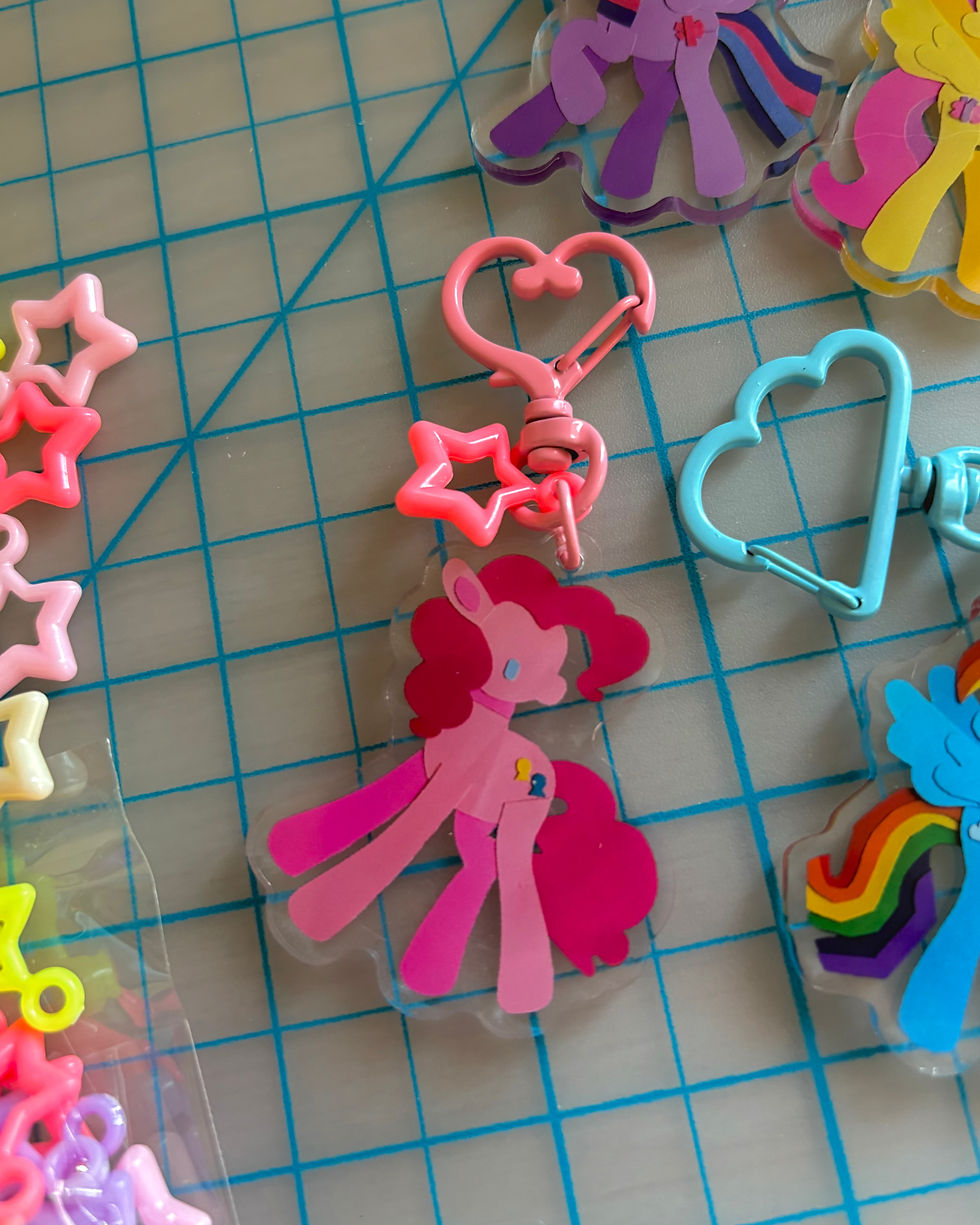 Thumbnail: pony keychains mane six