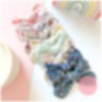 Miniatura: Moño floral fucsia